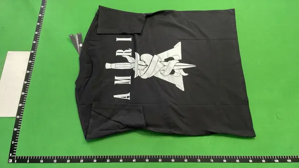 Black Oversized T-Shirt With Block Letter Print (Black) — warehouse QC photo 3