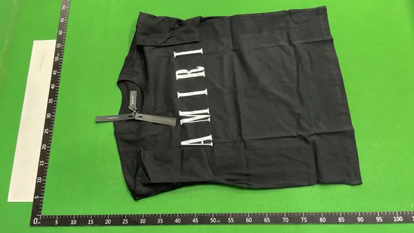 Black Oversized T-Shirt With Block Letter Print (Black) — warehouse QC photo 6