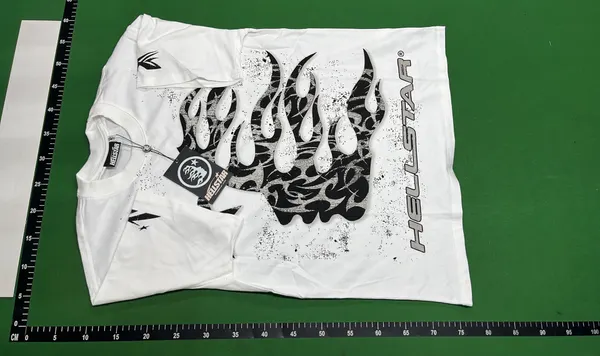 Black Oversized T-Shirt With 08 Number Print (Beige) — warehouse QC photo 6