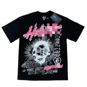 Black Oversized T-Shirt With 08 Number Print (Red) — merchant catalogue photo
