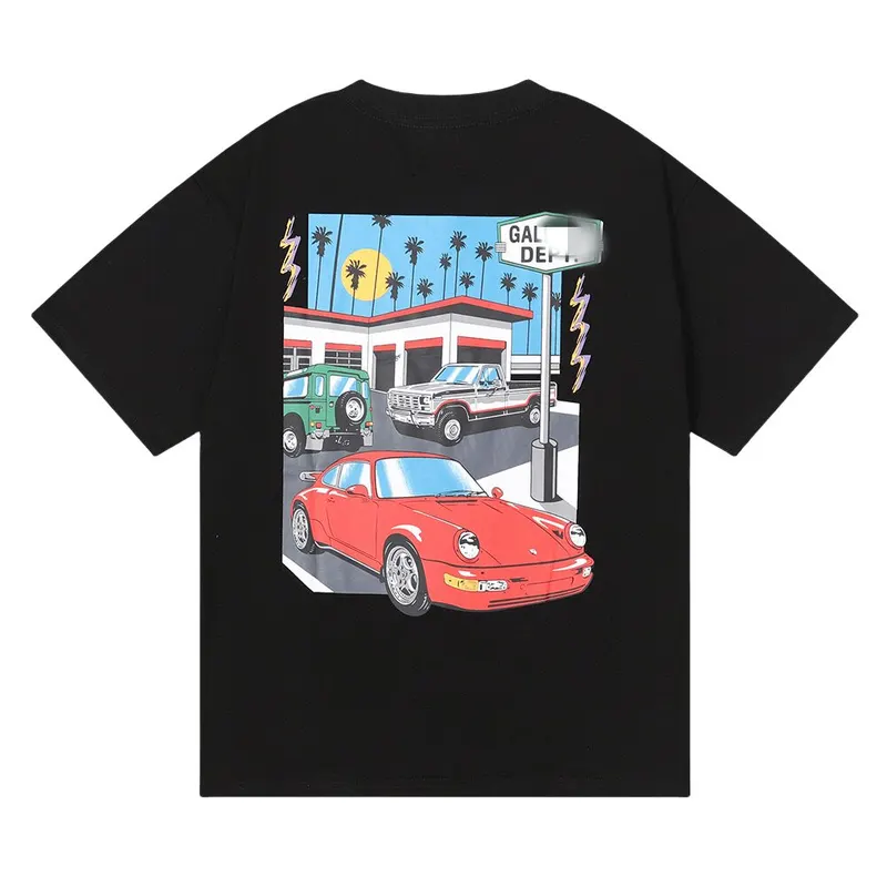 Black Tee With Block Letter Back Print (White) — merchant catalogue photo