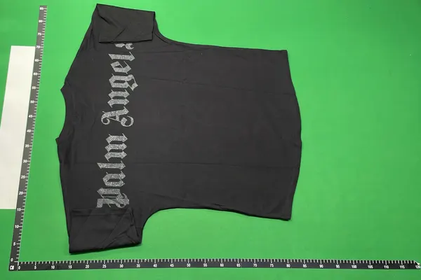 Black T-Shirt With Teddy Bear Graphic Print (S–XL) — warehouse QC photo 3