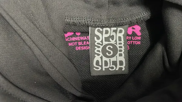 Black Spiderweb Graphic Pullover Hoodie — warehouse QC photo 1