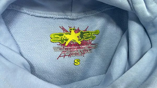 Black Spiderweb Graphic Pullover Hoodie — warehouse QC photo 5
