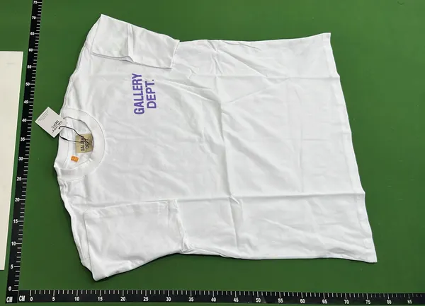 Black Tee With Block Letter Back Print (Beige) — warehouse QC photo 6