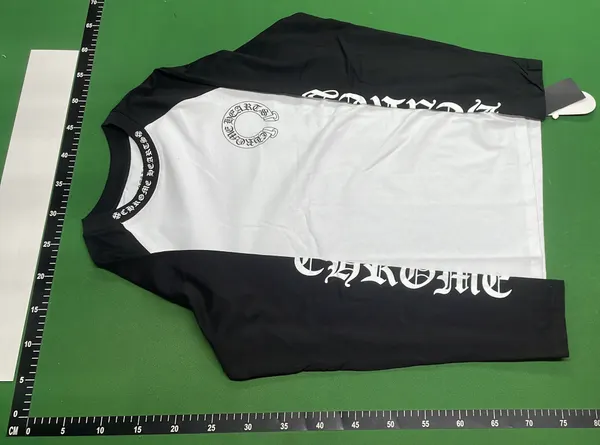 Scrollwork Print Long Sleeve Tee (Grey) — warehouse QC photo 6