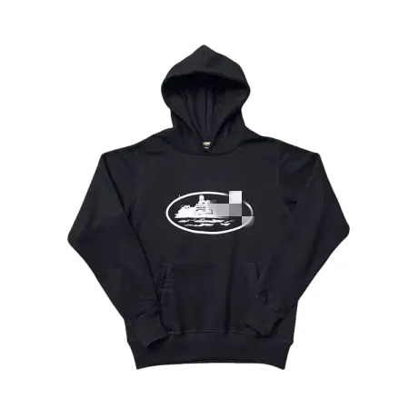 Grey Oval Print Hoodie And Jogger Set (Black) — merchant catalogue photo