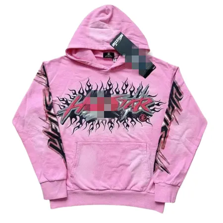 Washed Black Graphic Print Pullover Hoodie — merchant catalogue photo