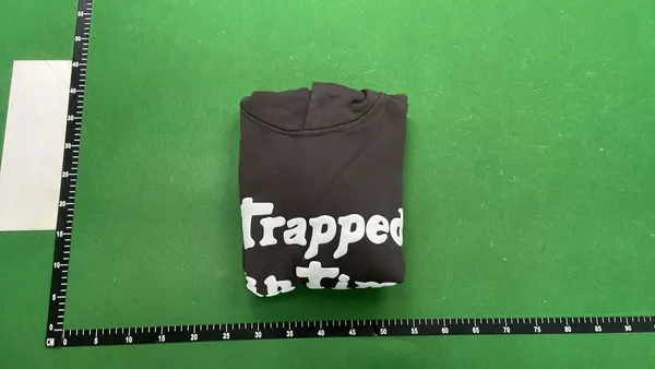 Black Planet Graphic Print Pullover Hoodie (Grey) — warehouse QC photo 4