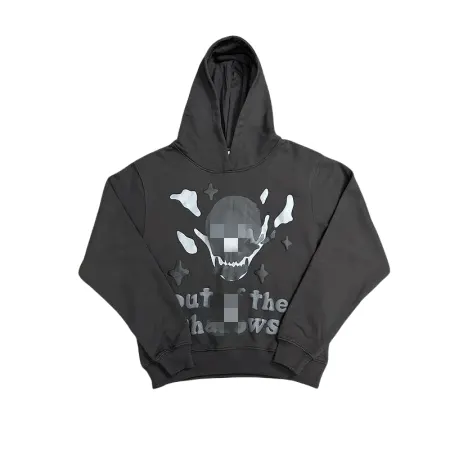 Black Planet Graphic Print Pullover Hoodie (Beige) — merchant catalogue photo
