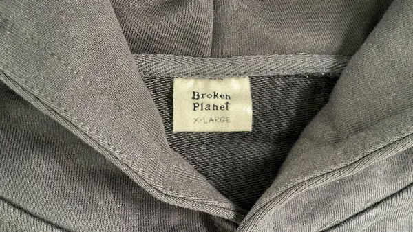Black Planet Graphic Print Pullover Hoodie (Brown) — warehouse QC photo 1