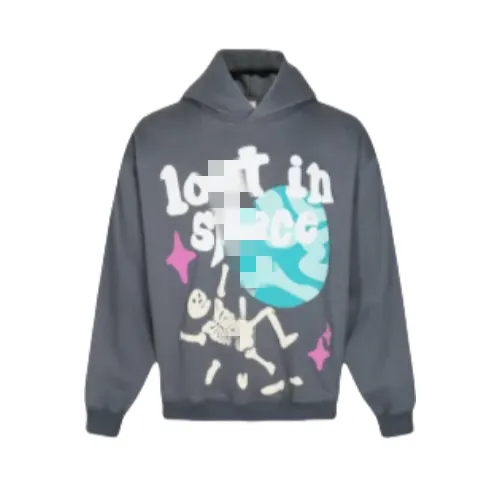 Black Planet Graphic Print Pullover Hoodie (Black) — merchant catalogue photo