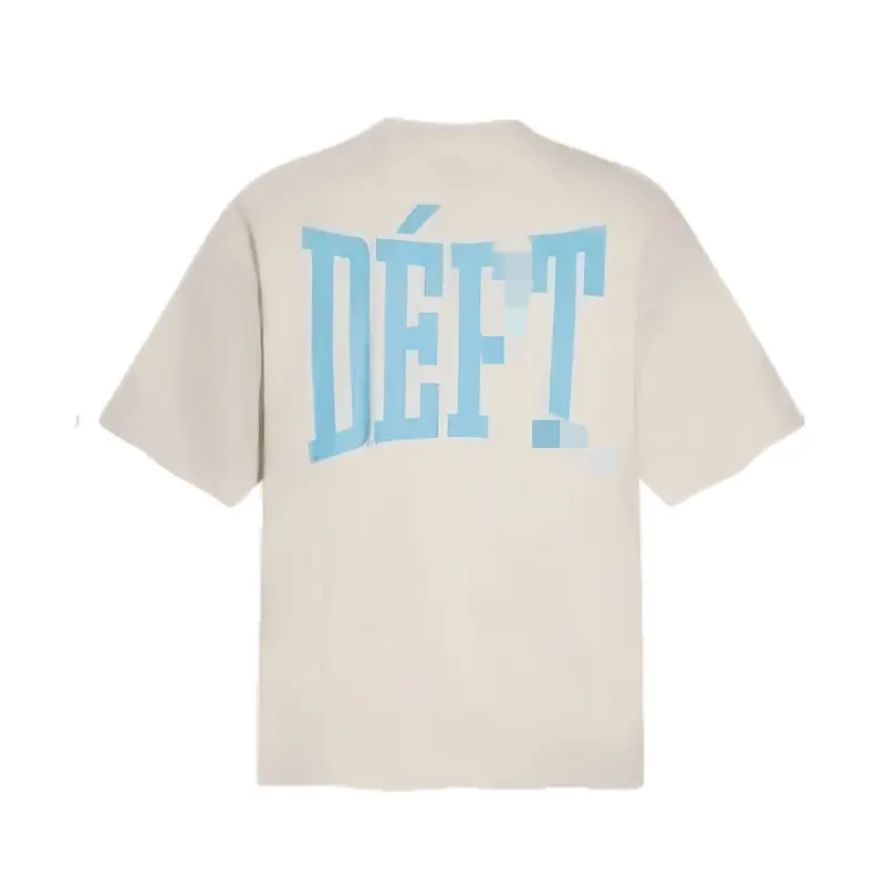 White T-Shirt With Block Lettering Back Print — merchant catalogue photo