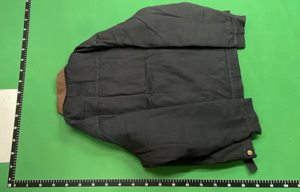 Khaki Canvas Work Jacket With Corduroy Collar (Khaki) — warehouse QC photo 3