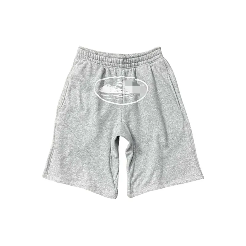 Black Mesh Shorts With Oval Logo Print (Blue) — merchant catalogue photo