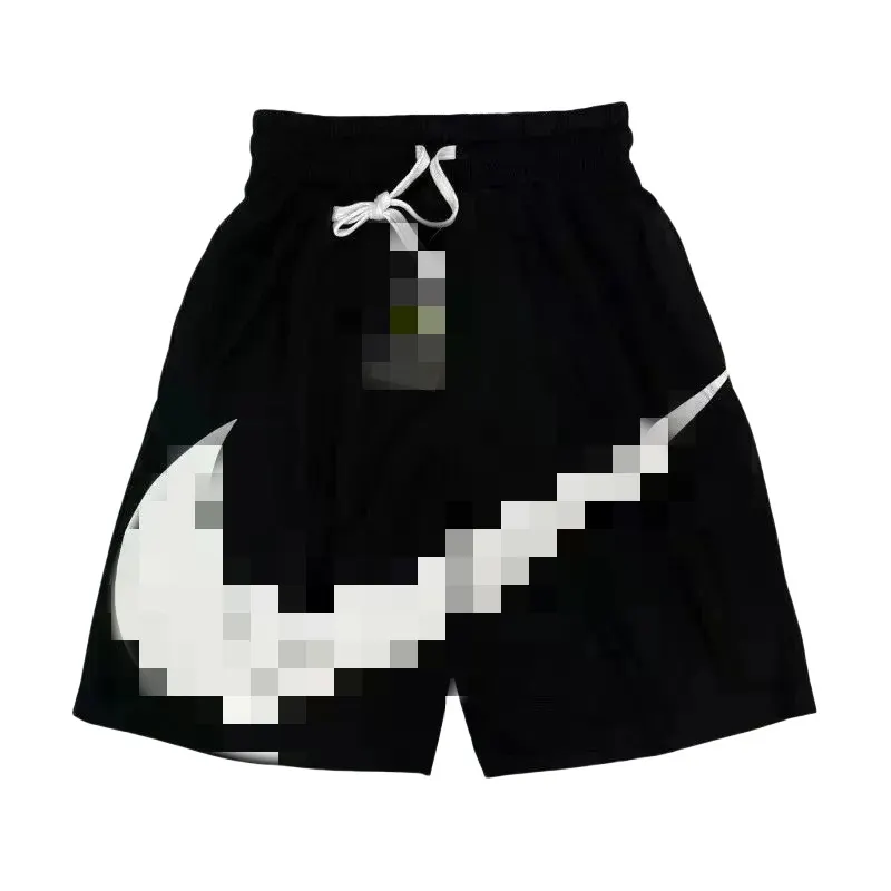Black Mesh Basketball Shorts With Striped Hem — merchant catalogue photo