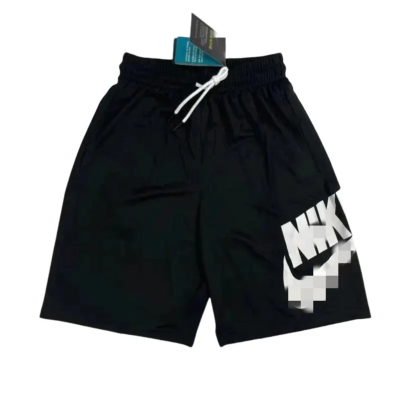 Black Mesh Basketball Shorts With Striped Hem (#3) — merchant catalogue photo