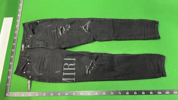 Distressed Skinny Jeans With Ripped Knees (#3) — warehouse QC photo 6