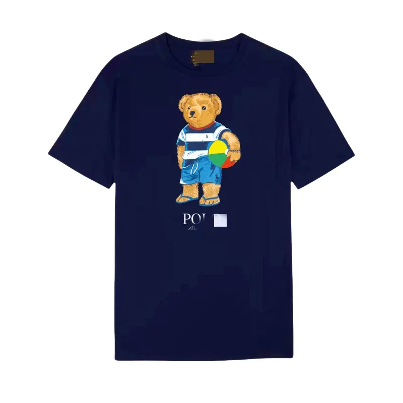 Black Teddy Bear Graphic Print T-Shirt — merchant catalogue photo