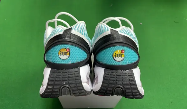 Black Runner Sneakers With Visible Air Pods (Purple) — warehouse QC photo 3