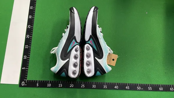 Black Runner Sneakers With Visible Air Pods (Purple) — warehouse QC photo 4