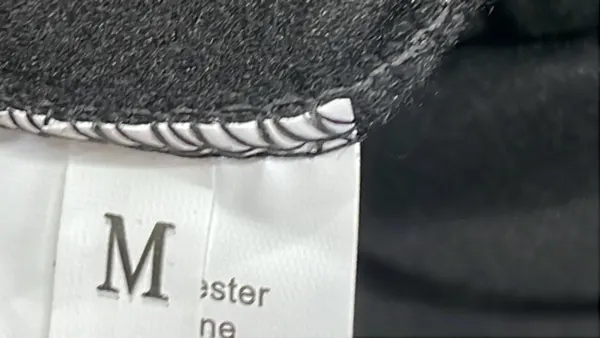 Black Baggy Wide Leg Sweatpants — warehouse QC photo 1