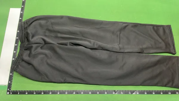 Black Baggy Wide Leg Sweatpants — warehouse QC photo 3