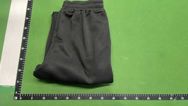 Black Baggy Wide Leg Sweatpants (Grey) — warehouse QC photo 4