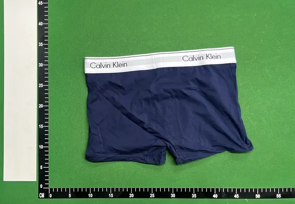 Black Boxer Briefs With Printed Elastic Waistband — warehouse QC photo 3