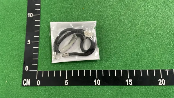 Black Cord Bracelet With Silver Bar — warehouse QC photo 6