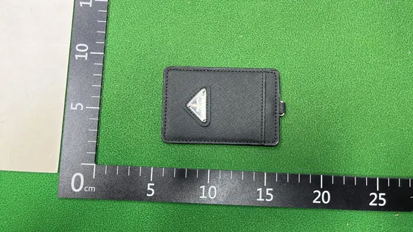 Textured Lanyard Card Holder With Triangle Plaque — warehouse QC photo 1