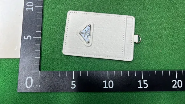 Textured Lanyard Card Holder With Triangle Plaque — warehouse QC photo 5