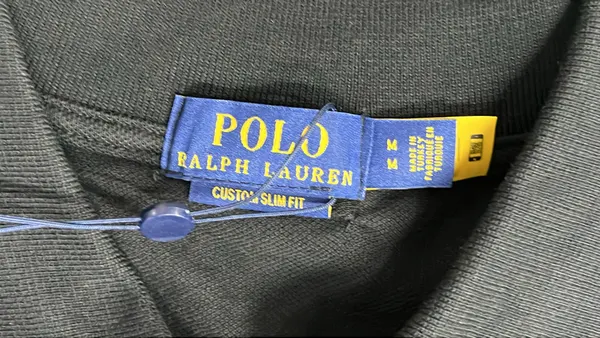 Navy Pique Polo Shirt With Crest Embroidery — warehouse QC photo 5