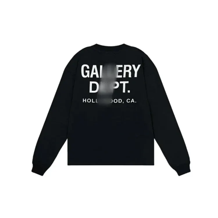 Black Crewneck Sweatshirt With Back Text Print — merchant catalogue photo