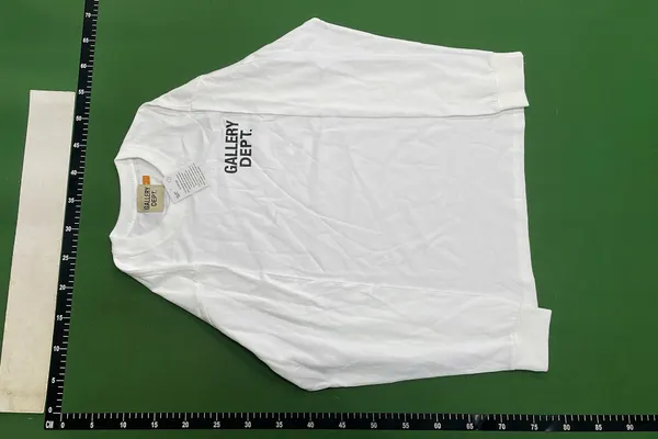 Black Crewneck Sweatshirt With Back Text Print — warehouse QC photo 6