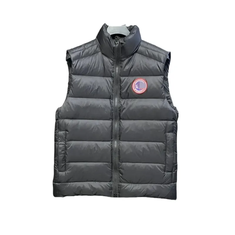 Lightweight Quilted Down Vest With Stand Collar — merchant catalogue photo