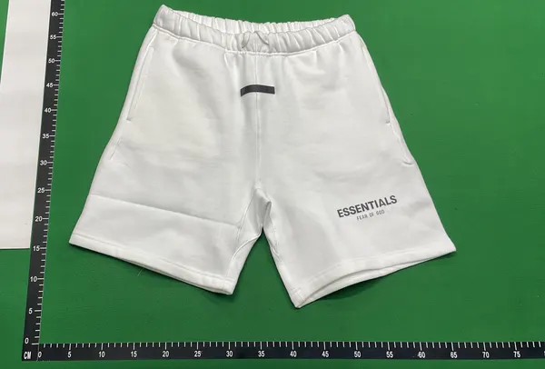 Fleece Sweat Shorts With Drawstring Waist (Black) — warehouse QC photo 2