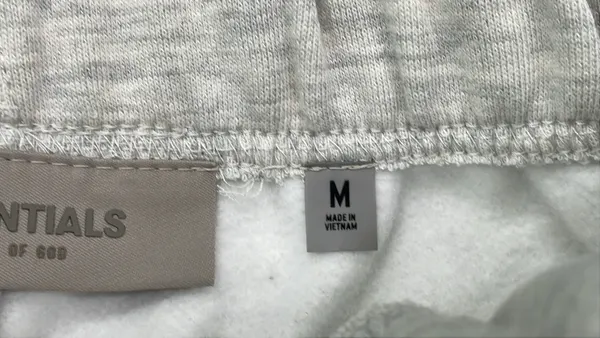 Heather Grey Tee And Drawstring Shorts Set — warehouse QC photo 1