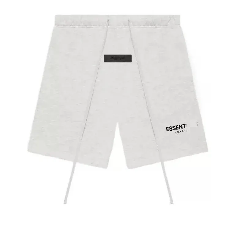 Heather Grey Tee And Drawstring Shorts Set (Black) — merchant catalogue photo