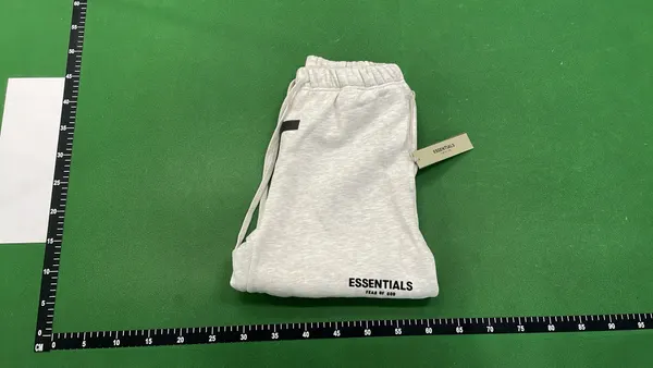 Heather Grey Tee And Drawstring Shorts Set (Grey) — warehouse QC photo 4