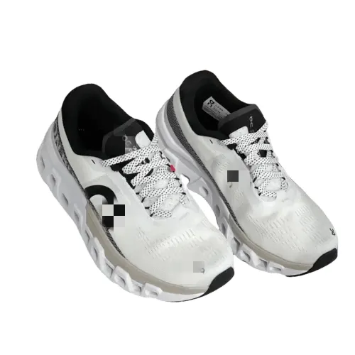 White Pod-Sole Cushioned Running Sneakers (Black) — merchant catalogue photo