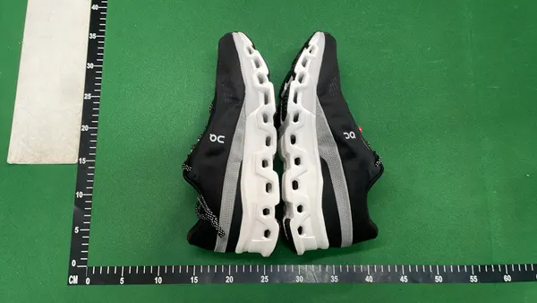 White Pod-Sole Cushioned Running Sneakers (Black) — warehouse QC photo 4
