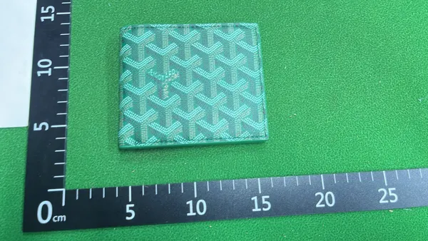 Black Chevron Print Bifold Wallet — warehouse QC photo 4