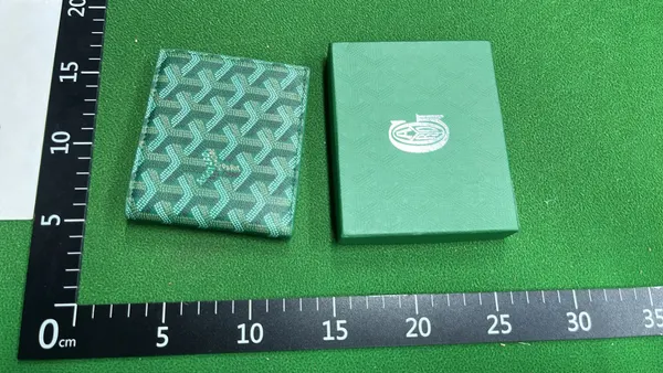 Black Chevron Print Bifold Wallet — warehouse QC photo 6