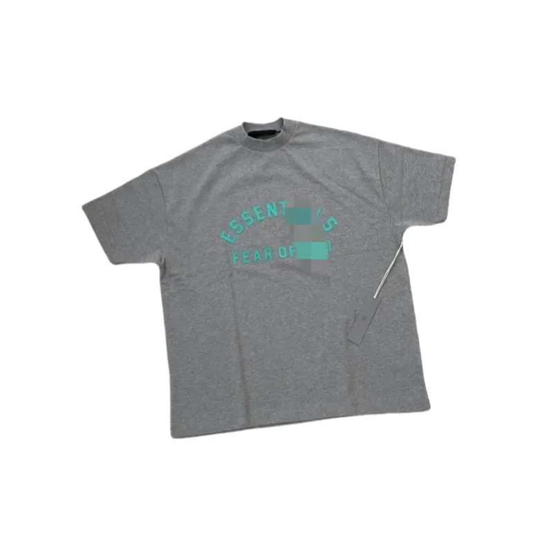 Grey Arched Lettering Print T-Shirt — merchant catalogue photo