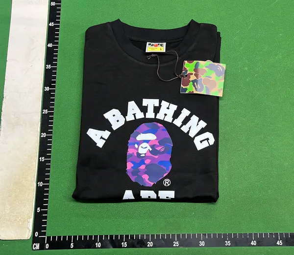 Graphic T-Shirt With Camo Animal Head Print — warehouse QC photo 4