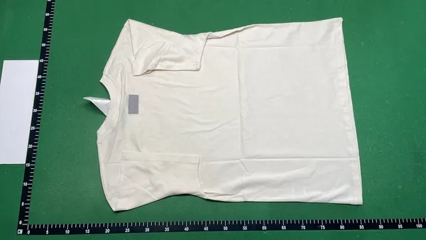 Black Mesh Drawstring Shorts With Woven Label (Beige) — warehouse QC photo 3