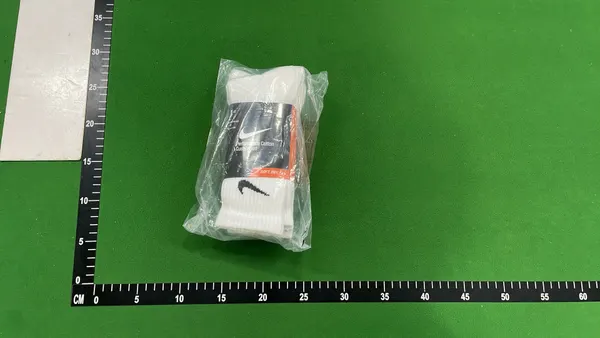 White And Black Low-Cut Ankle Socks — warehouse QC photo 1