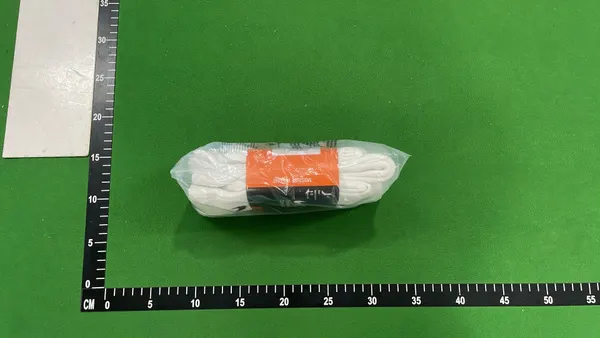 White And Black Low-Cut Ankle Socks — warehouse QC photo 3