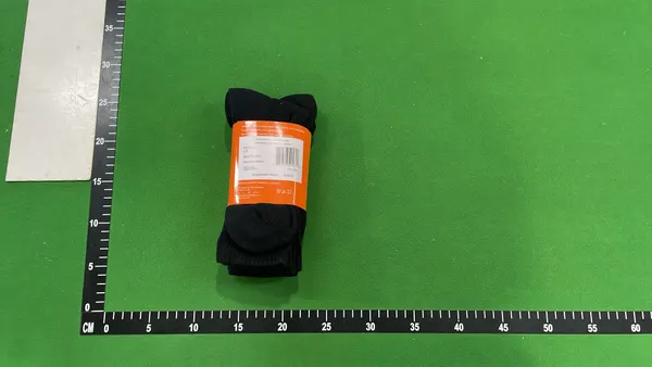 White And Black Low-Cut Ankle Socks — warehouse QC photo 5